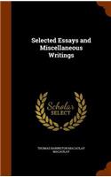 Selected Essays and Miscellaneous Writings: (English)