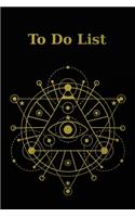 To Do List: Black Gold Design - Weekly Work Task Checklist - Daily Task Planner - To Do List Notebook - Agenda Notepad For Men, Women, Students & Kids
