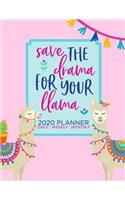 2020 Weekly Planner: 2020 Monthly Planner for January 2020 - December 2020 + Monthly Calendar w/ Notes, To Do List Section, Includes Important Dates, Birthday, Goals + N