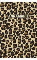 Annamarie: Personalized Notebook - Leopard Print Notebook (Animal Pattern). Blank College Ruled (Lined) Journal for Notes, Journaling, Diary Writing. Wildlife 