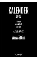 Kalender 2020 für Anwälte / Anwalt / Anwältin