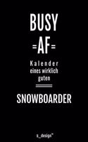 Kalender 2020 für Snowboarder
