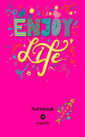 Dot Grid Notebook Sagittarius Sign Cover color Hollywood Cerise 160 pages 6x9-Inches