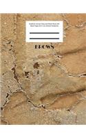 Brown Notebook Journal, Diary and Sketch Book with Blank Pages (8.5 x 11) (Texture Notebook)