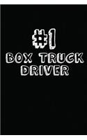 #1 Box Truck Driver: Blank Lined Composition Notebook Journals to Write in
