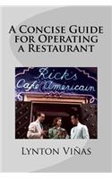 Concise Guide for Operating a Restaurant