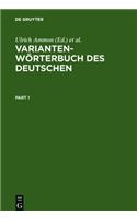 Variantenworterbuch Des Deutschen