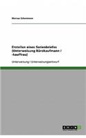 Erstellen eines Serienbriefes (Unterweisung Bürokaufmann / -kauffrau)