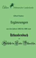 Ergänzungen aus den Jahren 1402 bis 1480 zum Urkundenbuch