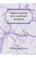 Observations of a contract surgeon