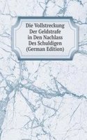 Die Vollstreckung Der Geldstrafe in Den Nachlass Des Schuldigen (German Edition)