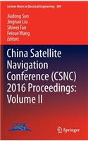 China Satellite Navigation Conference (Csnc) 2016 Proceedings: Volume II