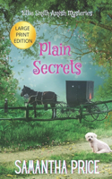 Plain Secrets LARGE PRINT: A Cozy Amish Mystery