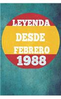Leyenda Desde Febrero 1988