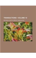Transactions (Volume 10)