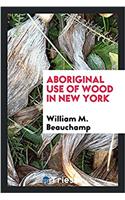 Aboriginal Use of Wood in New York
