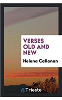 Verses Old and New