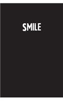 Smile: Simple Blank Lined Notebook Journal