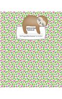 Composition Notebook: Sloth Themed Wide Ruled Writing Book