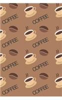 Coffee: 6x9 College Ruled Notebook Journal, 120 Pages