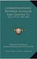 Correspondence Between Schiller and Goethe V1