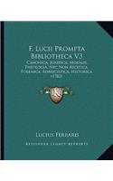 F. Lucii Prompta Bibliotheca V3