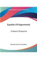 Equality Of Opportunity