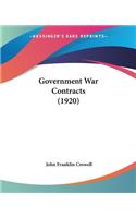 Government War Contracts (1920)