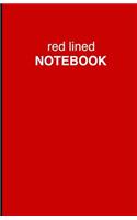 Red Lined Notebook