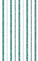 Turquoise Blue Glitter Stripes Notebook