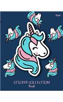 Sticker Collection Book Blank: Blank Permanent Sticker Book