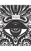 Blank Journal. Tribal Design: Black and White. 110 Empty Pages, 8.5 X 11