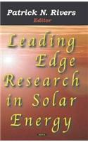 Leading Edge Research in Solar Energy