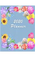 2020 Planner: Daily Weekly and Monthly Planner - January 2020 to December 2020 - Organizer & Diary - To do list - Notes - Month's Focus - Elegant Blue Pastel Colo