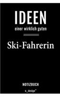 Notizbuch für Ski-Fahrer / Ski-Fahrerin: Originelle Geschenk-Idee [120 Seiten liniertes blanko Papier]