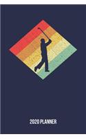 2020 Planner: Retro Vintage 80s Golf Weekly & Monthly Planner 2020 - 52 Week Calendar 6 x 9 Organizer - Gift for Golfers And Golf Players