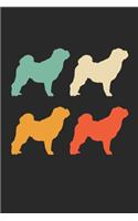 Shar Pei Notebook - Retro Shar Pei Journal - Vintage Shar Pei Diary: Medium College-Ruled Journey Diary, 110 page, Lined, 6x9 (15.2 x 22.9 cm)