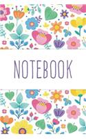 Notebook - Cute Flower Pattern Journal For Girls
