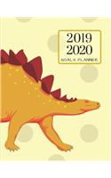 2019 2020 Dinosaur 15 Months Daily Planner: Academic Hourly Organizer in 15 Minute Interval; Appointment Calendar with Address Book & Note Section; Monthly & Weekly Goals Journal with Quotes