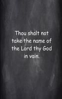 Religious Journal 2nd Commandment Chalkboard Style: (notebook, Diary, Blank Book)