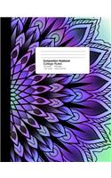 College Ruled Composition Notebook 7.44 X 9.59 Inches 100 Sheets / 200 Pages