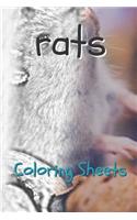 Rat Coloring Sheets: 30 Rat Drawings, Coloring Sheets Adults Relaxation, Coloring Book for Kids, for Girls, Volume 7