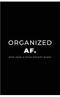2019-2020 2-Year Pocket Diary; Organized Af.