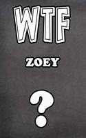 Wtf Zoey ?: College Ruled Composition Book Diary Lined Journal