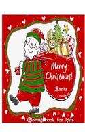 Santa coloring book for kids ( Christmas Coloring Book )