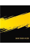 Mileage Tracker Log Book: Mileage Notebook & Journal Automotive Road Travel Tracker Keepper Modern Grunge Background(5 Auto Mileage Log Book)