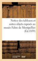 Notice des tableaux et autres objets exposés au musée Fabre de Montpellier