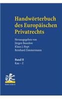 Handworterbuch Des Europaischen Privatrechts