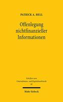 Offenlegung Nichtfinanzieller Informationen