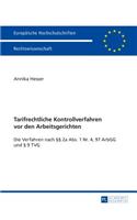 Tarifrechtliche Kontrollverfahren VOR Den Arbeitsgerichten